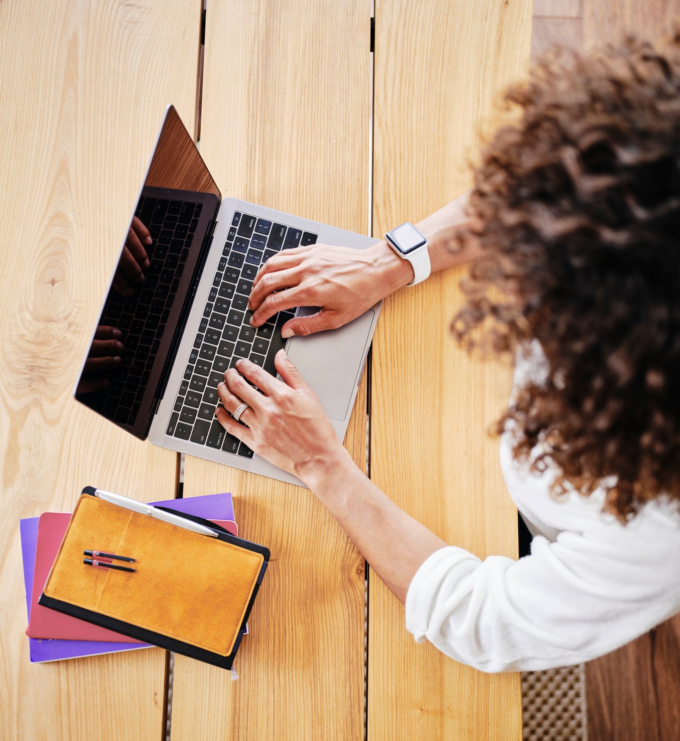 Young Woman Computer Learning